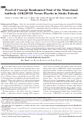 Cover page: Proof-of-Concept Randomized Trial of the Monoclonal Antibody GSK249320 Versus Placebo in Stroke Patients