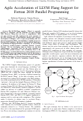 Cover page: Agile Acceleration of LLVM Flang Support for Fortran 2018 Parallel Programming