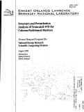 Cover page: Structure and perturbation analysis of truncated SVDs for column-partitioned matrices