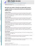 Cover page: DUF1220 copy number is linearly associated with increased cognitive function as measured by total IQ and mathematical aptitude scores