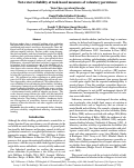 Cover page: Test-retest reliability of task-based measures of voluntary persistence