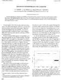 Cover page: Magnetic susceptibility of lysozyme