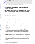 Cover page: An Evaluation of the Multifactorial Model of Cancer-Related Cognitive Impairment