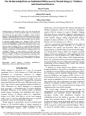 Cover page: The relationship between individual differences in mental imagery vividness and emotional distress