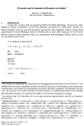 Cover page: Prosodic and Grammatical Domains in Limbu