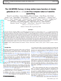 Cover page: The GOGREEN Survey: A deep stellar mass function of cluster galaxies at 1.0 &lt; z &lt; 1.4 and the complex nature of satellite quenching