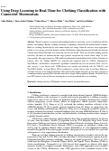 Cover page: Using Deep Learning in Real-Time for Clothing Classification with Connected Thermostats