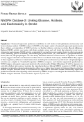 Cover page: NADPH oxidase-2: linking glucose, acidosis, and excitotoxicity in stroke.