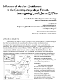 Cover page: Influence of Ancient Settlement in the Contemporary Maya Forest: Investigating Land Use at El Pilar