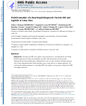 Cover page: Field evaluation of a dual rapid diagnostic test for HIV infection and syphilis in Lima, Peru