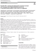 Cover page: Benefit of B7-1 staining and abatacept for treatment-resistant post-transplant focal segmental glomerulosclerosis in a predominantly pediatric cohort: time for a reappraisal