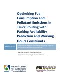 Cover page: Optimizing Fuel Consumption and Pollutant Emissions in Truck Routing with Parking Availability Prediction and Working Hours Constraints