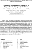 Cover page: Modeling of One-Dimensional Smoldering of Polyurethane in Microgravity Conditions