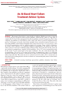 Cover page: An AI-Based Heart Failure Treatment Adviser System.