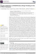 Cover page: Selective Inhibition of PDE4B Reduces Binge Drinking in Two C57BL/6 Substrains