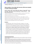 Cover page: Homocysteine is associated with severity of microvasculopathy in sickle cell disease patients