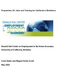 Cover page: Proposition 39: Jobs and Training for California’s Workforce