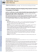 Cover page: Real Time Subglottic Stenosis Imaging using Optical Coherence Tomography in the Rabbit