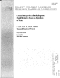 Cover page: Critical properties of polydisperse fluid mixtures from an equation of state