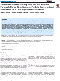 Cover page: Subclinical Primary Psychopathy, but Not Physical Formidability or Attractiveness, Predicts Conversational Dominance in a Zero-Acquaintance Situation