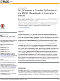 Cover page: Sex Differences in Circadian Dysfunction in the BACHD Mouse Model of Huntington's Disease.