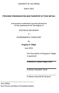 Cover page: Pyrogenic Remobilization And Transport Of Toxic Metals
