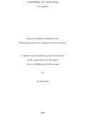 Cover page: Essays in Industrial Organization: Financial Incentives on Adoption of New Products