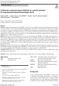 Cover page: Continuous enteral protease inhibition as a novel treatment for experimental trauma/hemorrhagic shock