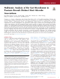 Cover page: Multiomic Analysis of the Gut Microbiome in Psoriasis Reveals Distinct Host‒Microbe Associations