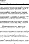 Cover page: Commodifying the Female Body: Outsourcing Surrogacy in a Global Market