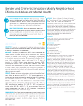 Cover page: Gender and Crime Victimization Modify Neighborhood Effects on Adolescent Mental Health