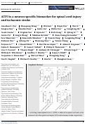 Cover page: ATF3 is a neuron-specific biomarker for spinal cord injury and ischaemic stroke.