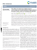 Cover page: The effect of continuous tubular reactor technologies on the pretreatment of lignocellulosic biomass at pilot-scale for bioethanol production