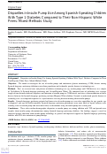 Cover page: Disparities in Insulin Pump Use Among Spanish-Speaking Children With Type 1 Diabetes Compared to Their Non-Hispanic White Peers: Mixed Methods Study.