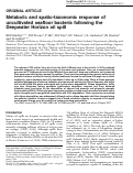 Cover page: Metabolic and spatio-taxonomic response of uncultivated seafloor bacteria following the Deepwater Horizon oil spill