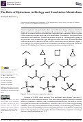 Cover page: The Role of Hydrolases in Biology and Xenobiotics Metabolism