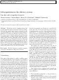 Cover page: Self-organization in the olfactory system: one shot odor recognition in insects