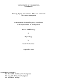 Cover page: Diversity, Equity, and Inclusion Policies in Academia: The Faculty's Response