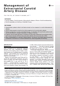 Cover page: Management of Extracranial Carotid Artery Disease