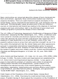 Cover page: A Bibliographic Essay on Reference Sources on International and Federal Law Relating to the Disposal of Chemical Weapons and Community Right to Know