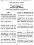 Cover page: Multimodal Communication in Face-to-Face Computer-Mediated Conversations