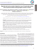 Cover page: Regional and socio-economic disparity in use of insecticide-treated nets to prevent malaria among pregnant women in Kenya