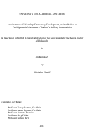 Cover page: Architectures of Citizenship : : Democracy, Development, and the Politics of Participation in Northeastern Thailand's Railway Communities