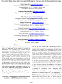 Cover page: Executive Functions and Conceptual Change in Science and Mathematics Learning