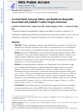 Cover page: Current trends in racial, ethnic, and healthcare disparities associated with pediatric cardiac surgery outcomes