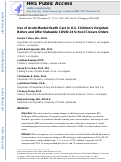 Cover page: Use of Acute Mental Health Care in U.S. Children’s Hospitals Before and After Statewide COVID-19 School Closure Orders