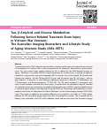 Cover page: Tau, β-Amyloid, and Glucose Metabolism Following Service-Related Traumatic Brain Injury in Vietnam War Veterans: The Australian Imaging Biomarkers and Lifestyle Study of Aging-Veterans Study (AIBL-VETS)