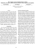 Cover page: The complex system of mathematical creativity:Modularity, burstiness, and the network structure of how experts use inscriptions