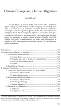 Cover page: Climate Change and Human Migration