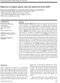 Cover page: Measures of surgical quality: what will patients know by 2005?